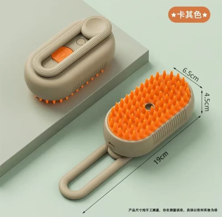Electric Spray Pet Brush Grooming Comb With Steamer For Loose Hair Removal