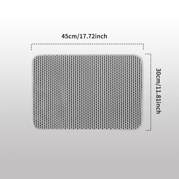 Cat Litter Pad - Waterproof Double-layer, Preventing Garbage Tracking, Non Slip Base, Soft And Safe, Machine Washable, Easy To Clean