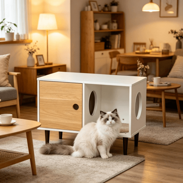 Wooden Cat House