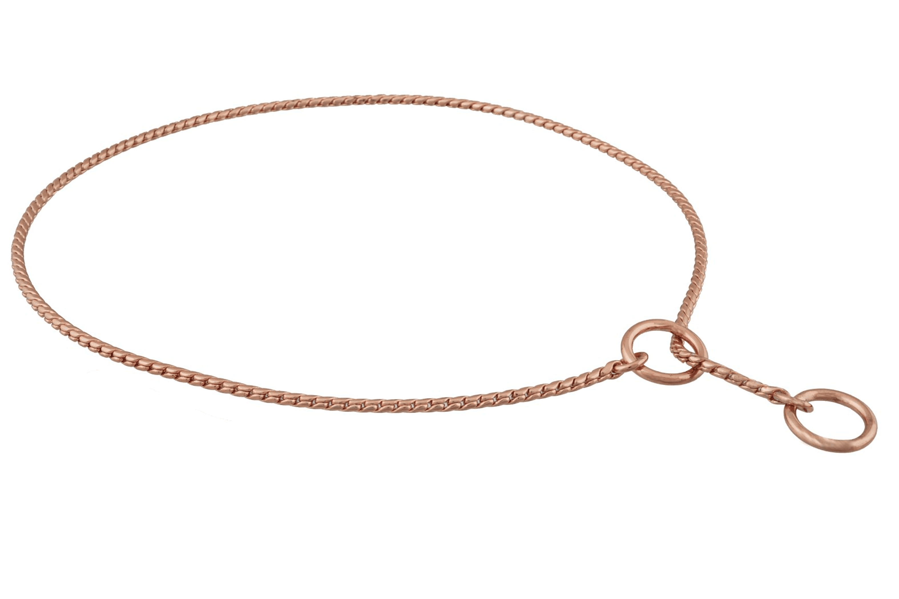 Slip Snake Show Chain Collar (22 in x 2.4mm)