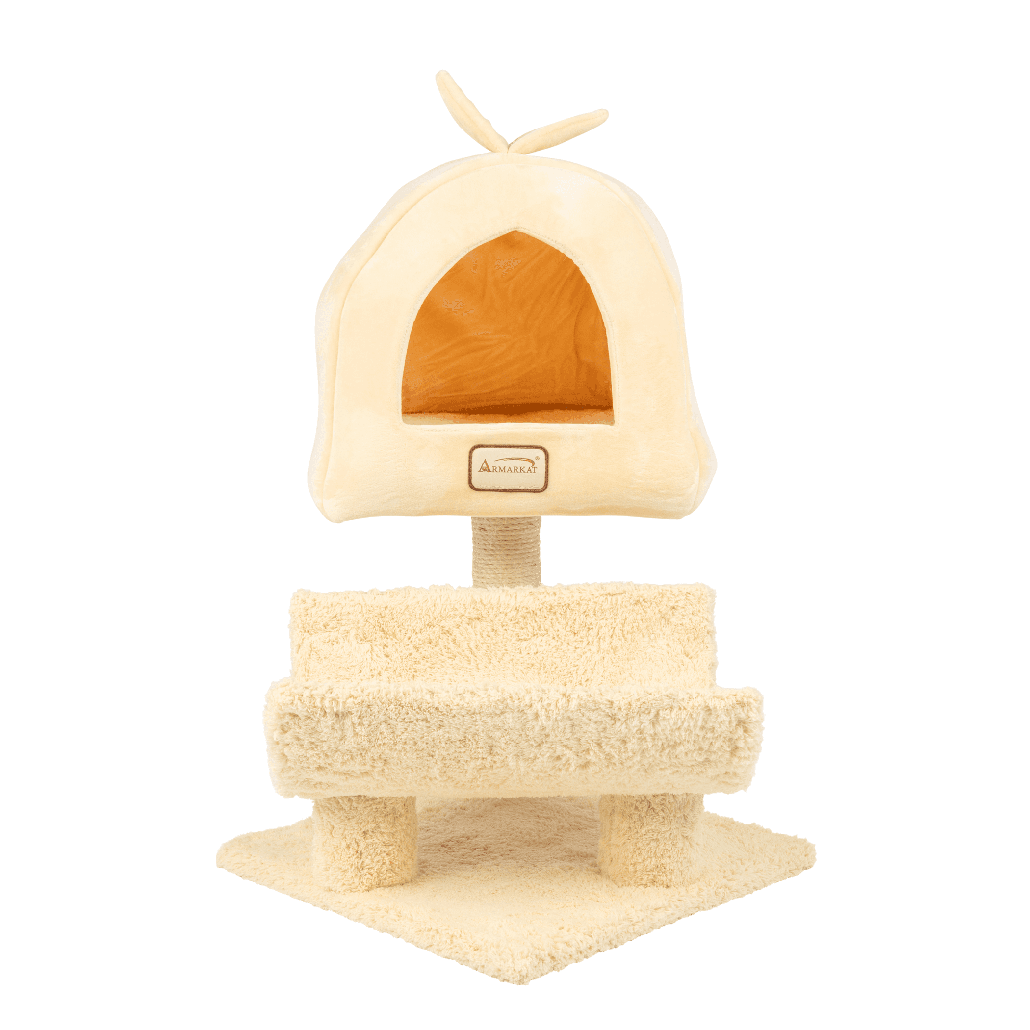 Armarkat X3007 Cat Condo, Real Wood Cat Scratching Post