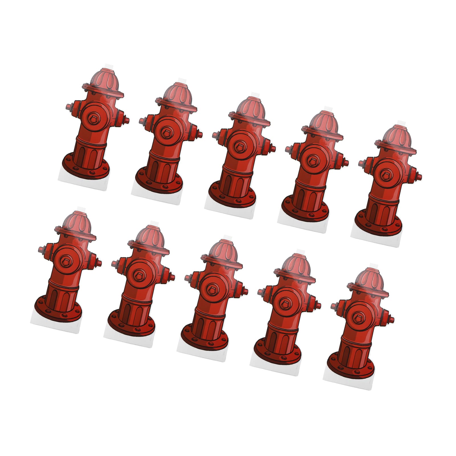 10pcs Dog Pee Pad Trainer Paper Fire Hydrant Shaped Pet Diaper Pad Guide For Puppy