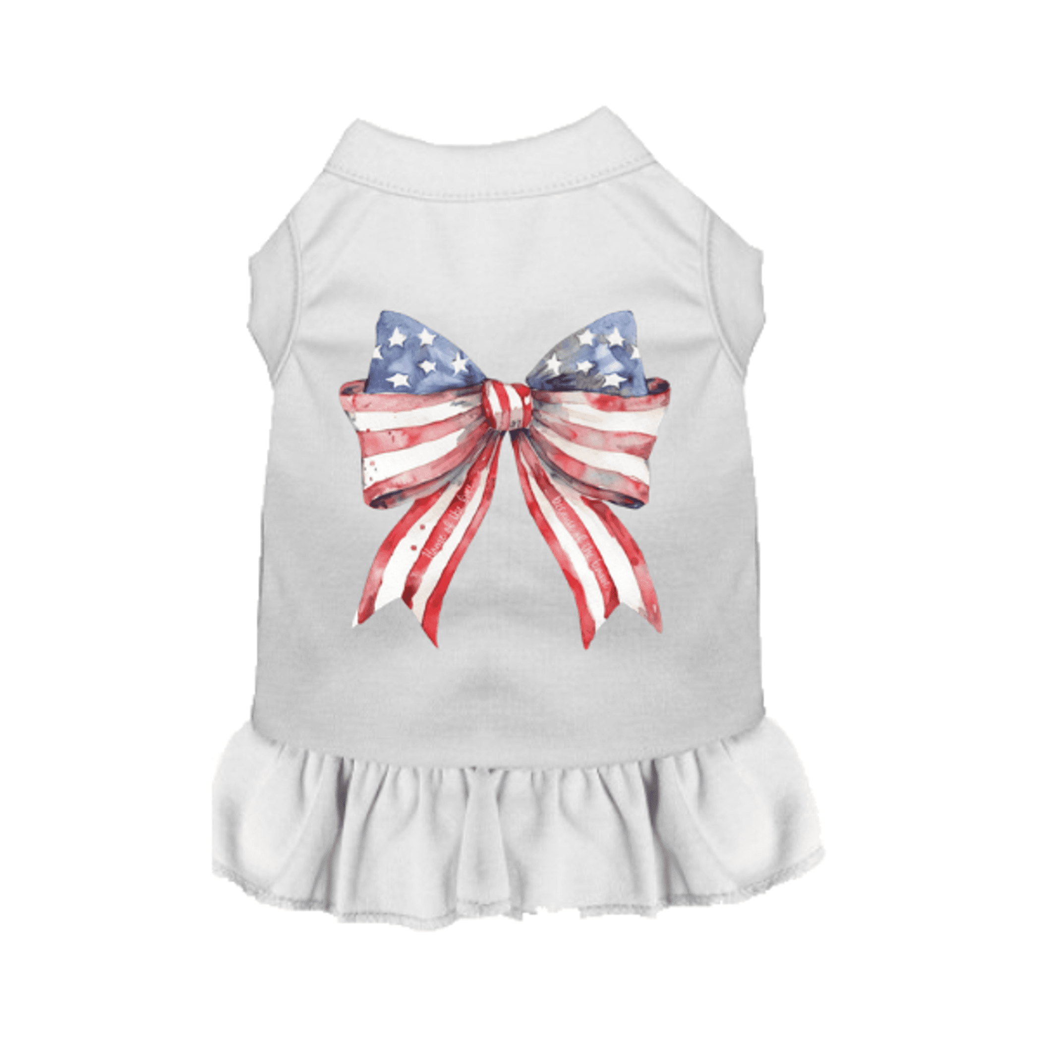 The Star-Spangled Bow Couture Dog Dress