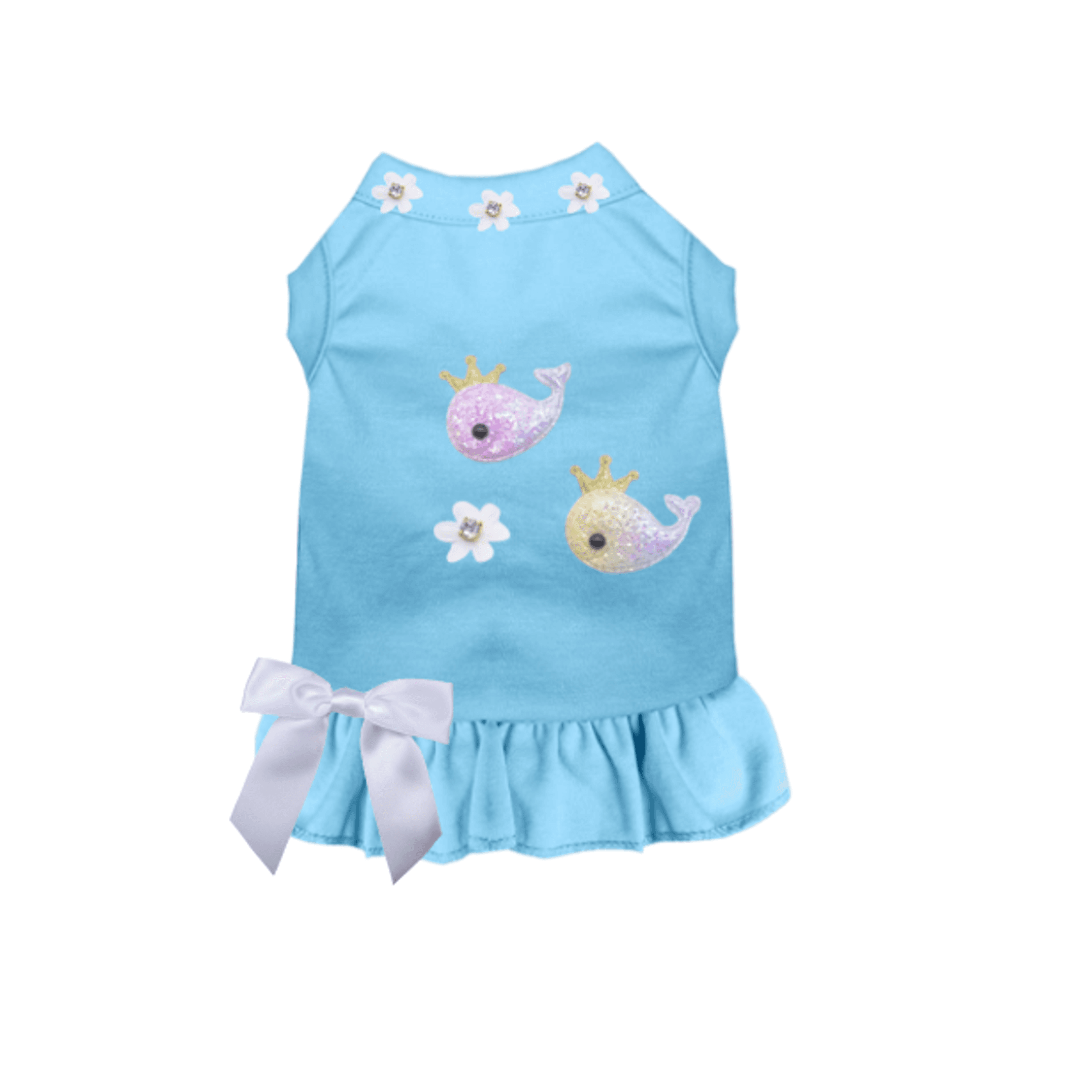 Royal Mermaid Whales Floral Dress