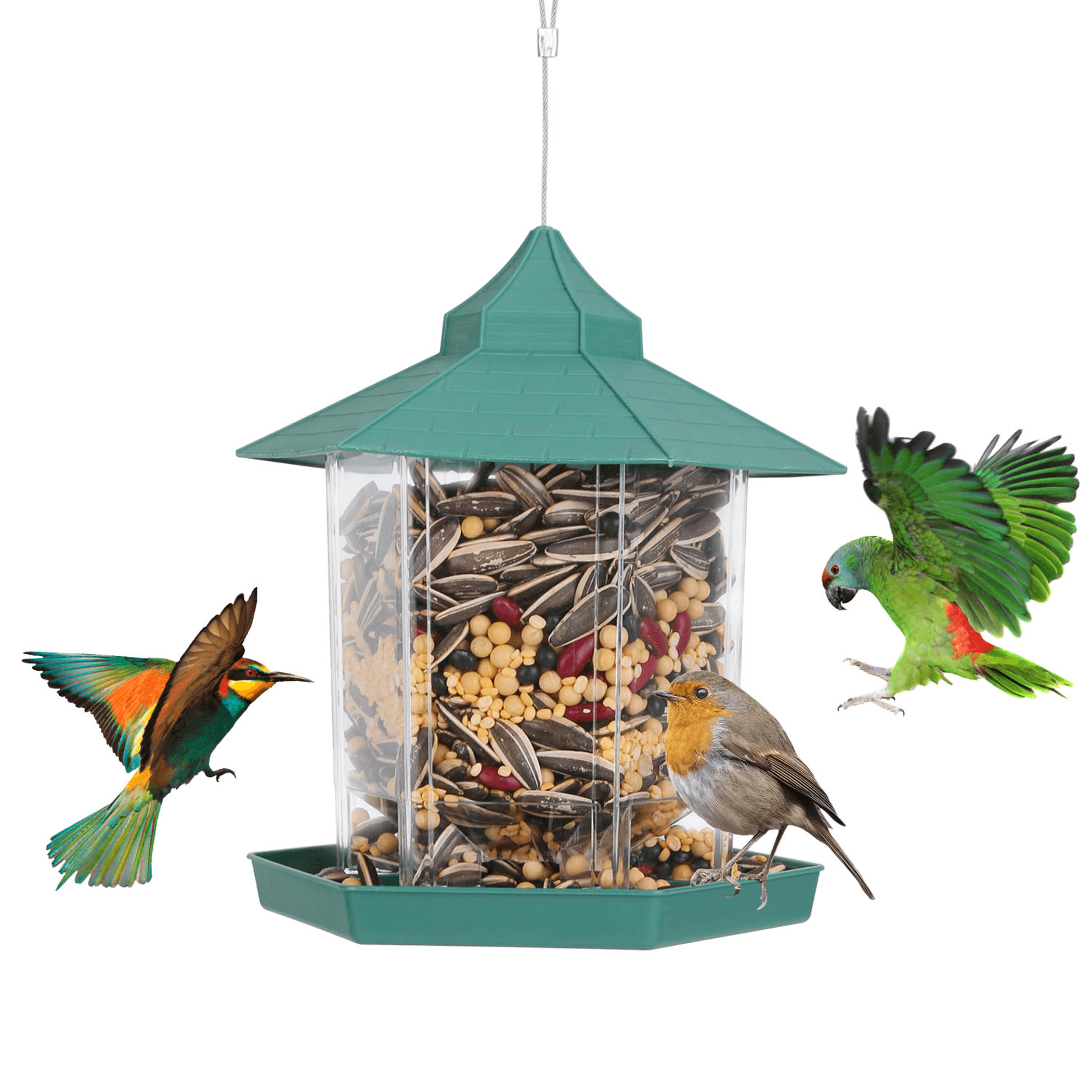Hanging Gazebo Wild Bird Feeder