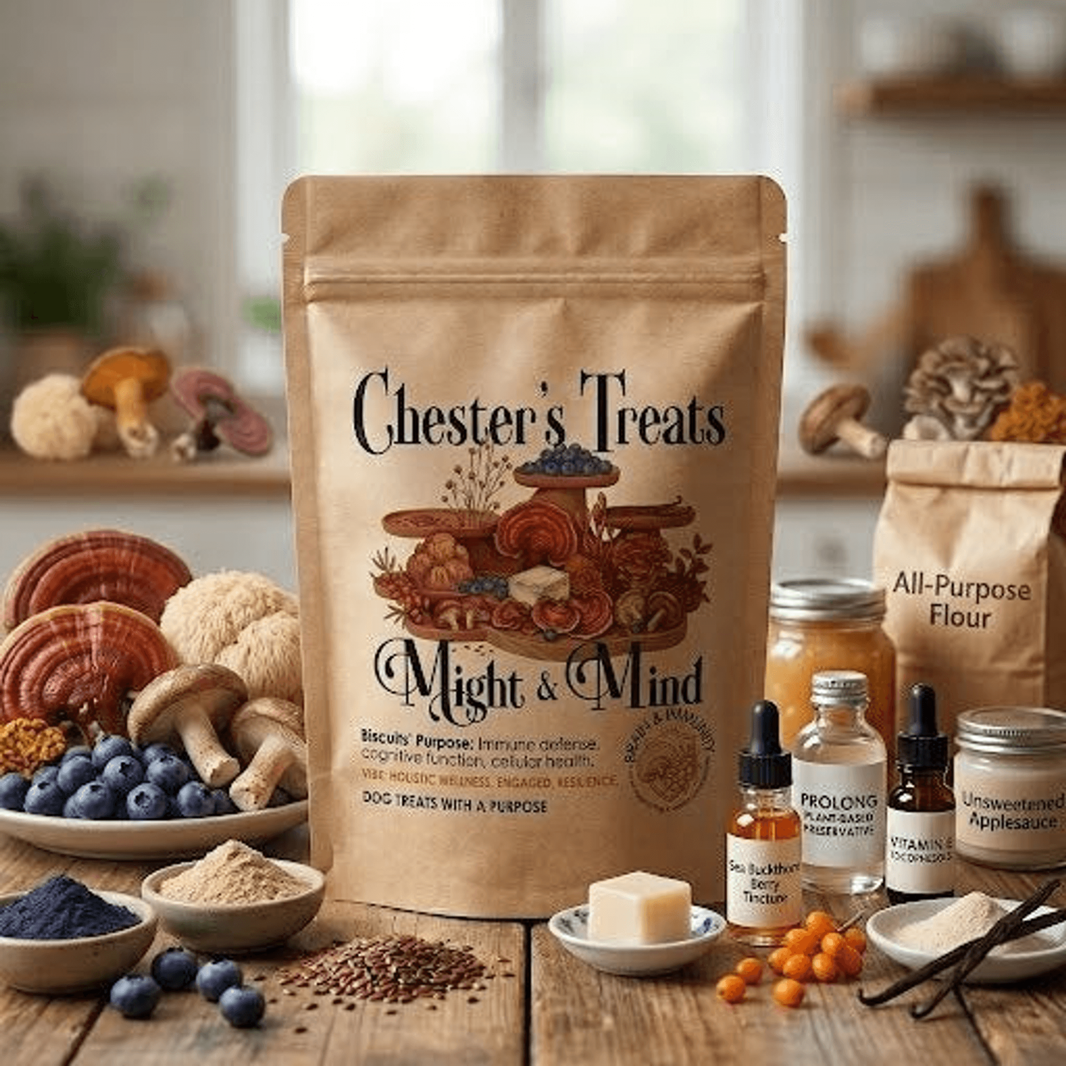 Chester Might & Mind Dog Treats for Brain & Immunity Support